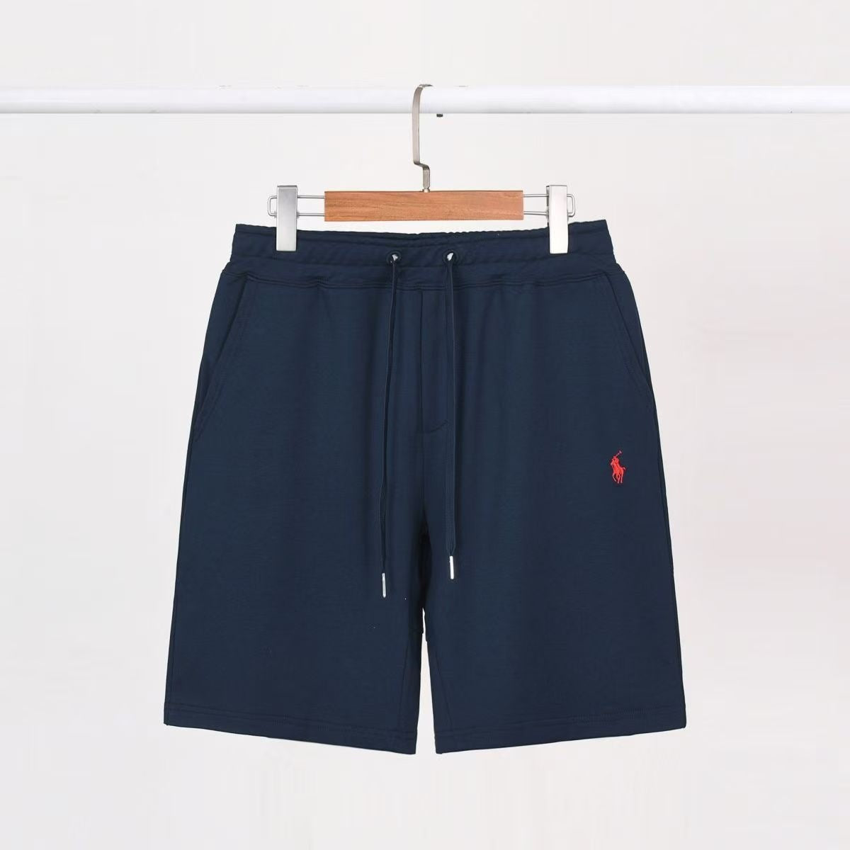 Shorts de algodón ásperos de comercio internacional transfronterizo, unisex, ropa exterior de verano, deportiva casual holgada y versátil estilo con el logo de ponis