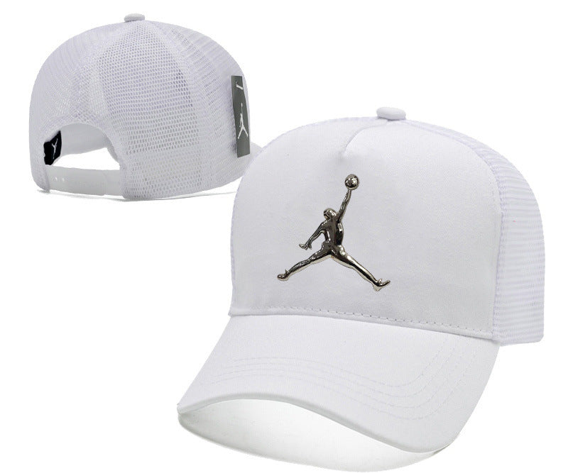 Unisex Flat Brim Leather Baseball Cap | Casual Outdoor Fashion