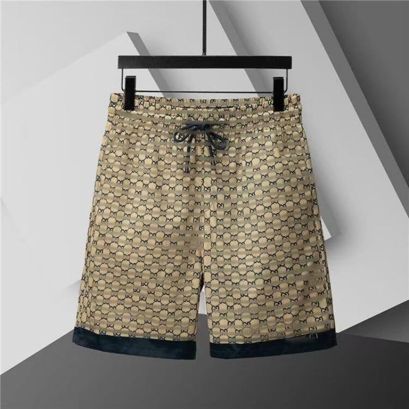 Verano 2026 Nuevos pantalones de playa transfronterizos europeos y americanos de secado rápido, pantalones cortos casuales holgados y de moda al por mayor