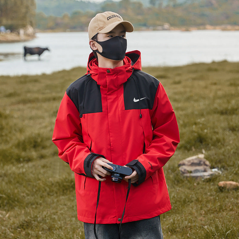 Plaid Mountaineering Windbreaker Jacket | Outdoor Premium