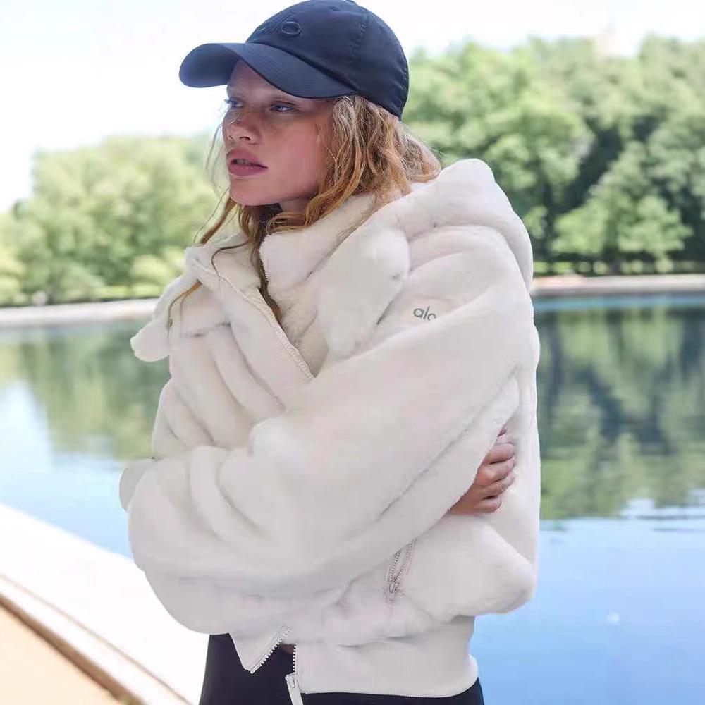 Chaqueta Mujer AL | Pelo Sintético Y Capucha