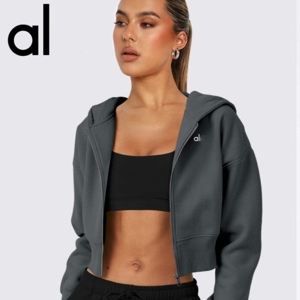 Women's Cropped Hoodie AL 2026 | Hood And Zipper