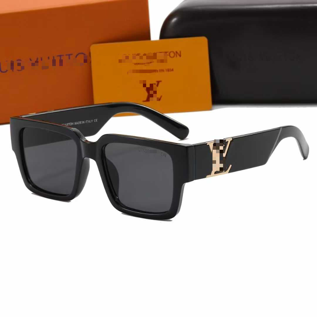 Gafas de sol de moda y de moda, gafas de sol de cara cuadrada de cara grande estilo influencer, gafas de protección UV para hombres y mujeres al por mayor