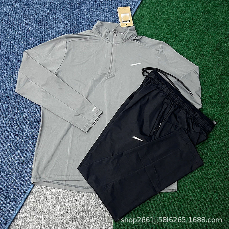 Conjunto Deportivo Manga Larga Seda Hielo | Secado Rápido Unisex