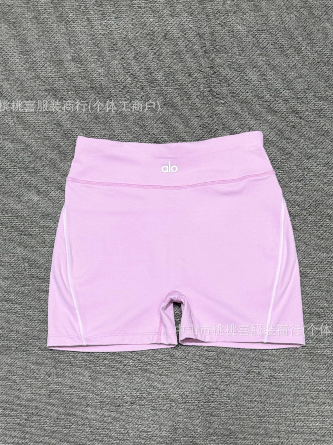 En stock, conjunto de yoga nude sensation de alta elasticidad, sujetador con tirante fino, pantalones cortos de fitness para levantar caderas, conjunto deportivo al aire libre para mujer