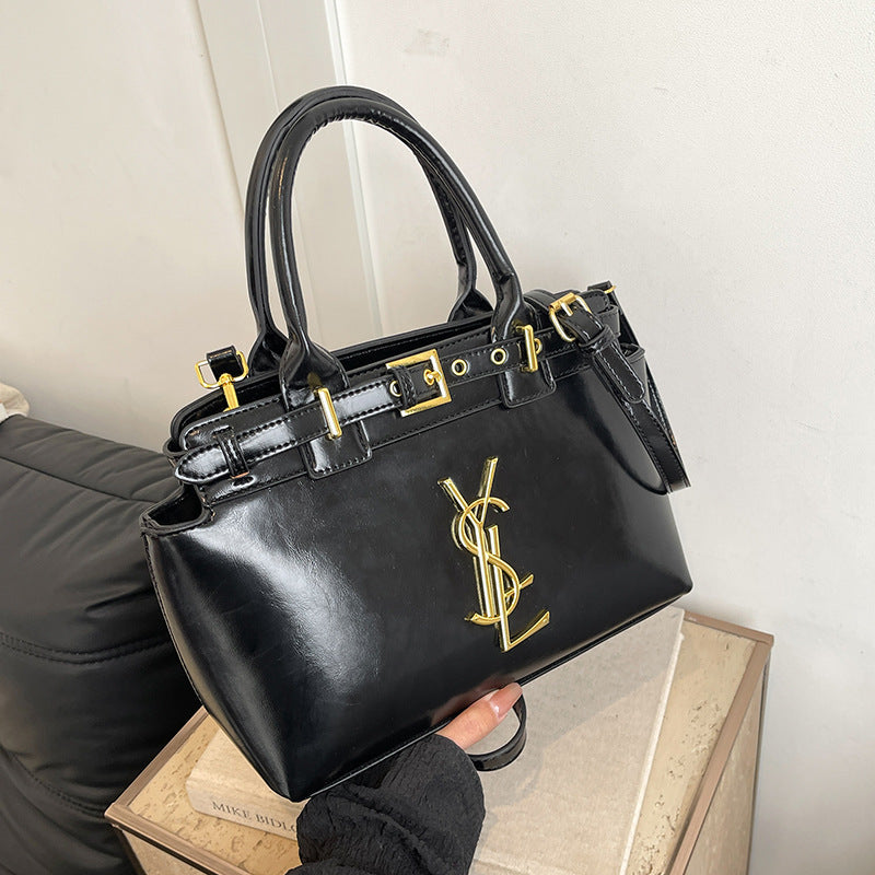 Bolso de mujer de alta gama y gran capacidad, nuevo bolso vintage vintage elegante de 2026, versátil y de moda bandolera de un solo hombro