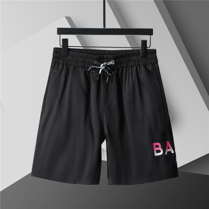 Nuevos pantalones cortos 3D transfronterizos para verano, pantalones cortos de playa de cinco puntas con cinturón, ropa masculina, unisex, versátil y transpirable, estilo británico de moda en comercio exterior