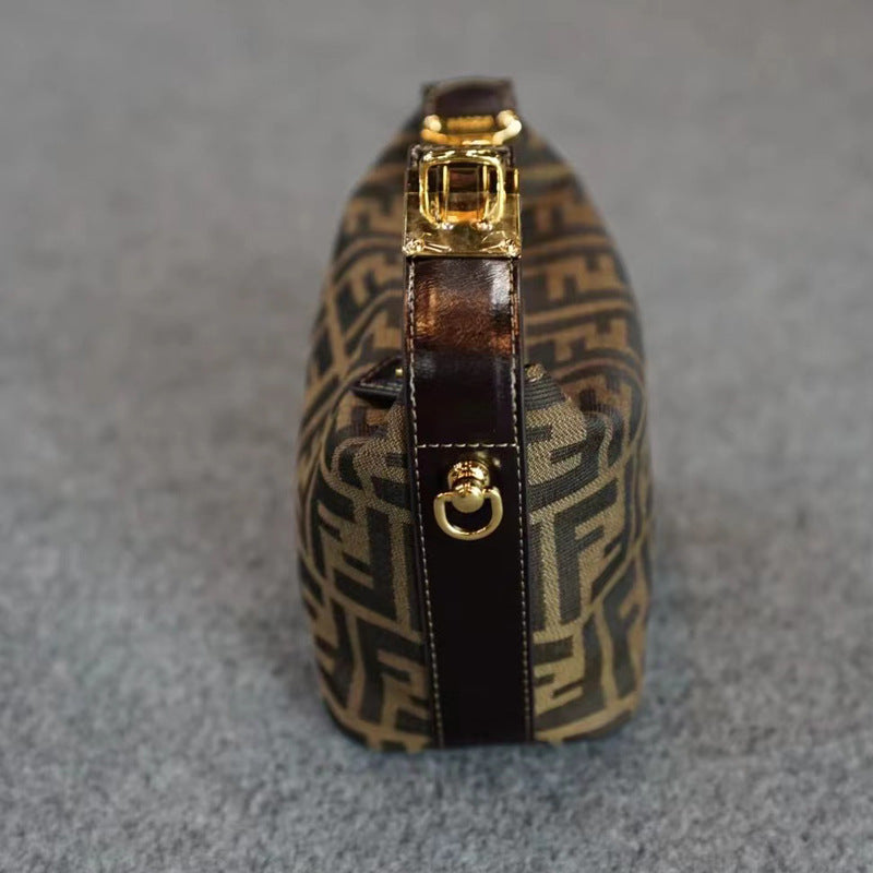 Bolsa de fiambrera FF, clásica bolsa vintage para la fiambrera, mini mini bolsa 2025, bolsa vintage de mano a hombro, bandolera.