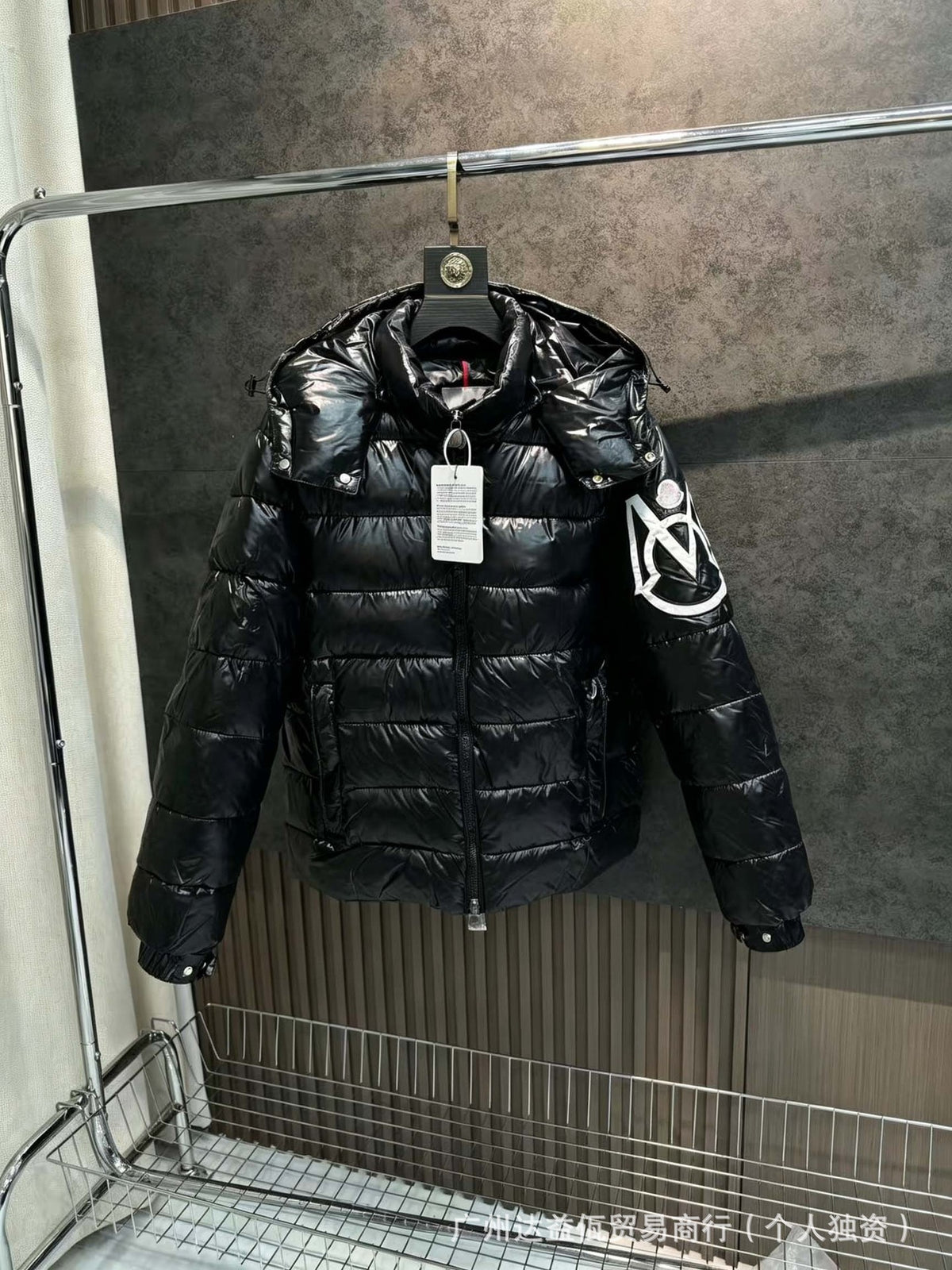 Mengjia Maya dicke Daunenjacke, glänzende, warme Unisex-Jacke mit Kapuze, Export möglich