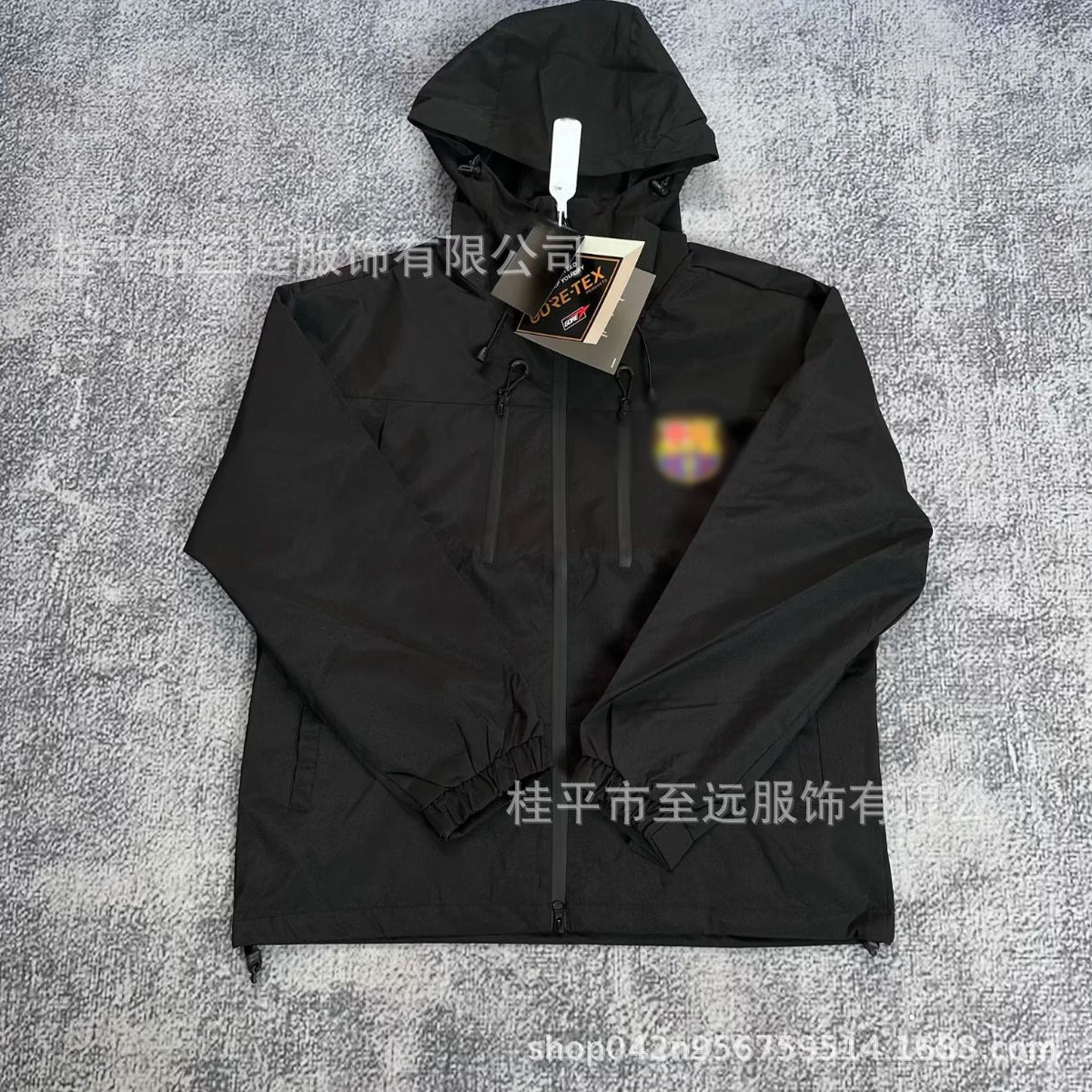 Veste brésilienne, coupe-vent à capuche, veste imperméable coupe-vent, usine d'articles de sport, vêtements d'entraînement de football en gros