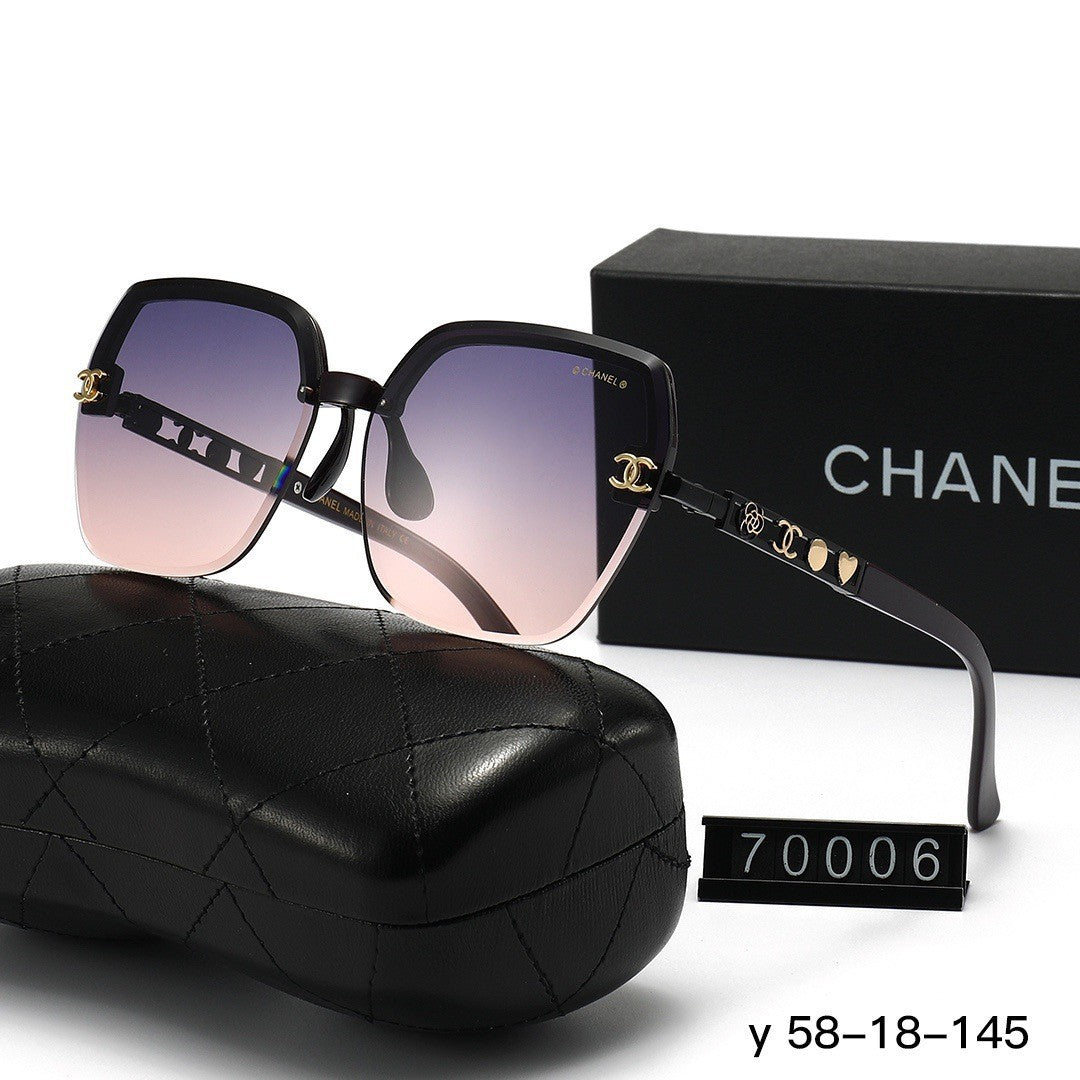 Quadratische Sonnenbrille mit Kette | Casual Outdoor