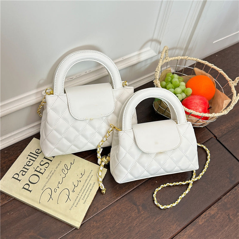 Bolso Dié de un solo hombro de calidad y versátil de lujo ligero y de lujo Chanel, bolso de cadena cruzada, bolso pequeño