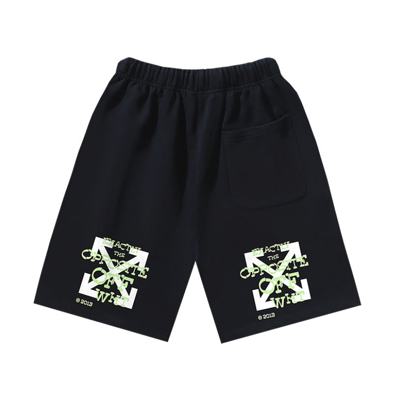 Pantalones Cortos Hombre Estampado Flecha Sueltos | LuxuryMarkt
