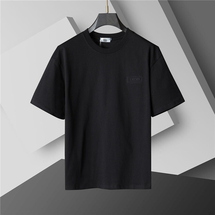 Camiseta de repuesto de algodón de lujo de alta gama transfronteriza, de manga corta de cuello redondo, moda veraniega, dropshipping casual versátil 1