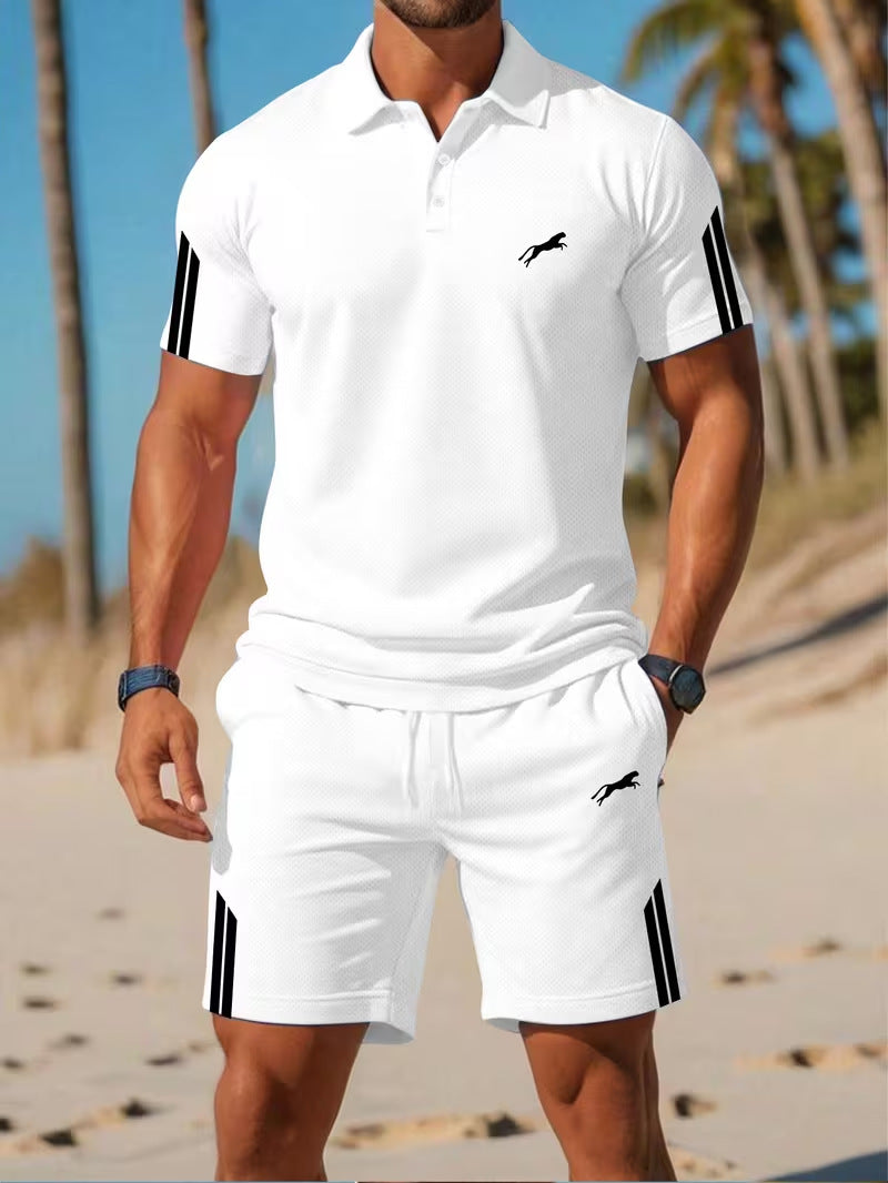 Completo 3D manica corta + pantaloncini | Asciugatura rapida uomo Mix