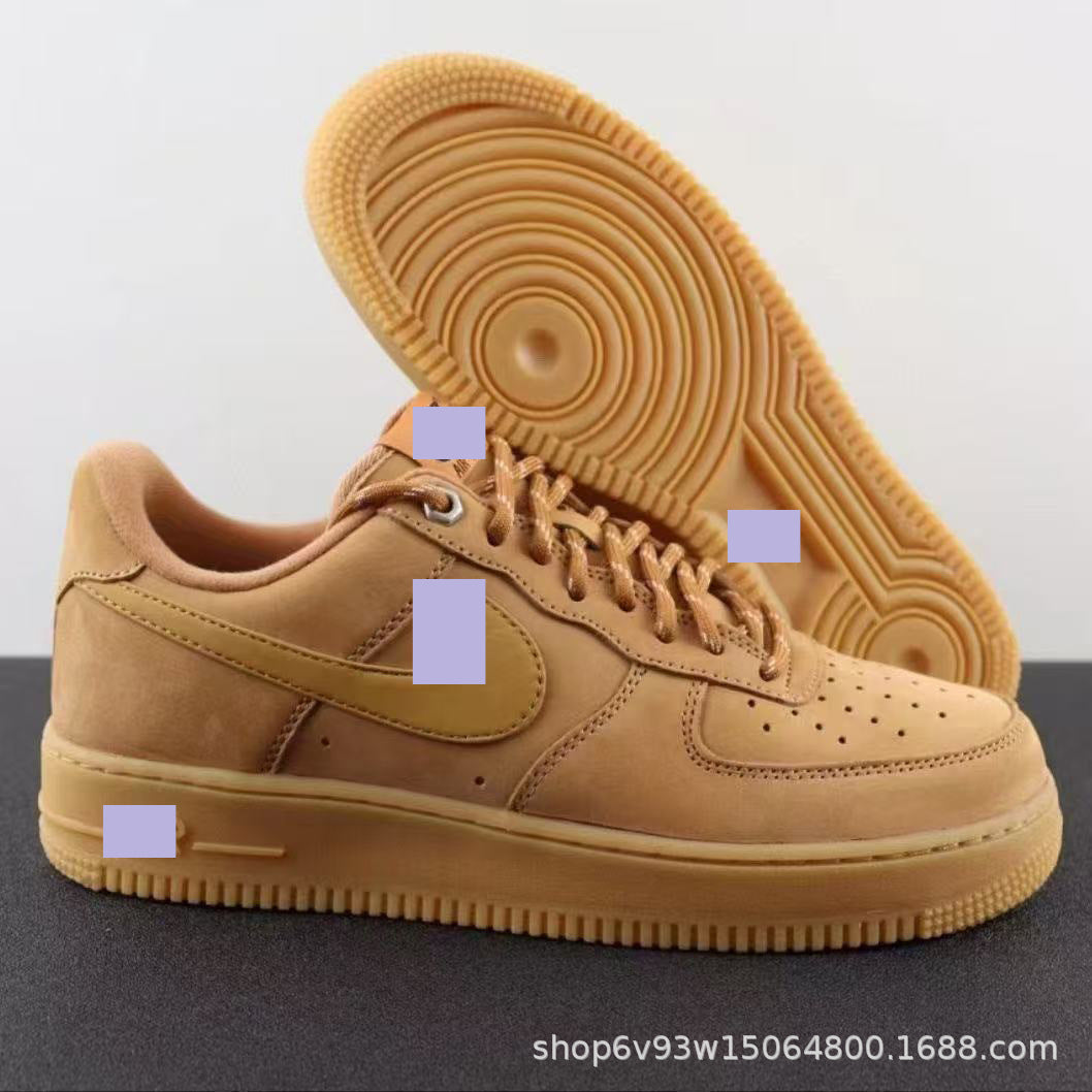 AF1 Wheat Air Force No.1 Unisex Sneakers Wheat Unisex Sneakers | Casual Sporty Style