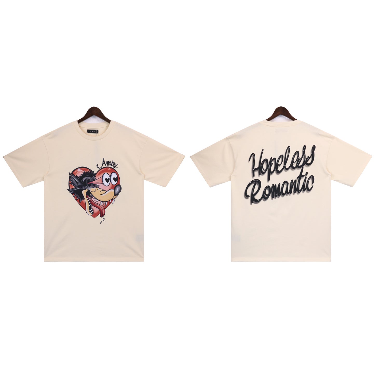 2024 Verano 2024 AM1R1 ICON Letter Totem Letter Totem Pattern Coconut Tree T-shirt Unisex