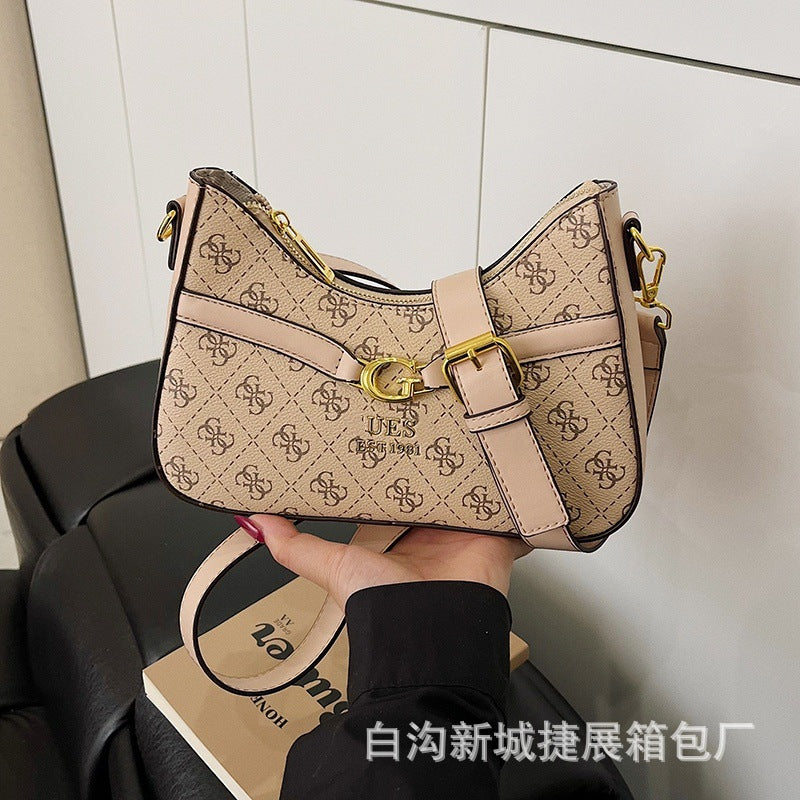 El bolso cruzado de monograma de alta gama de 2026 para mujer de un solo hombro de tendencia y muy vendido de moda para mujer