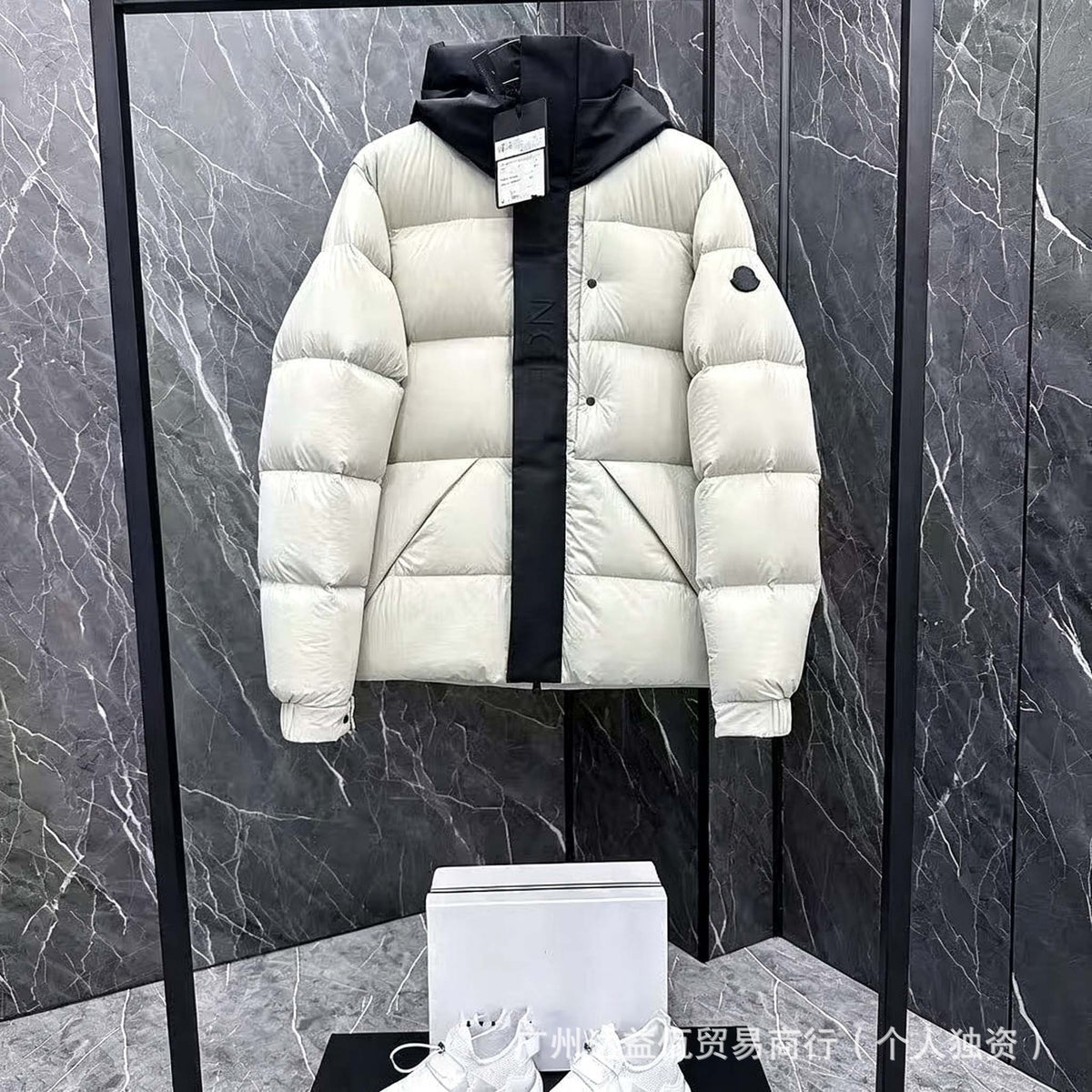 Mengjia Maya dicke Daunenjacke, glänzende, warme Unisex-Jacke mit Kapuze, Export möglich