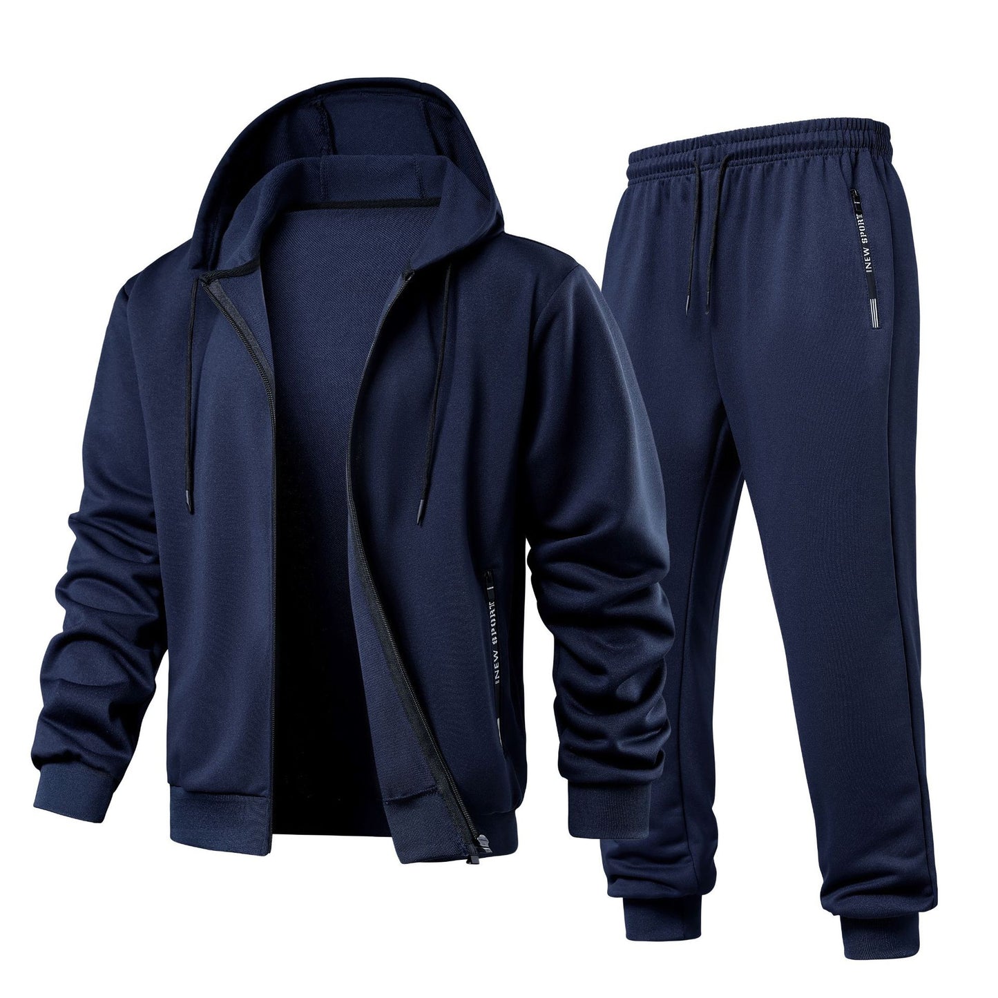 Conjunto de sudadera de sudadera de beisbol de hombre con capucha europea y estadounidense con capucha de ebay y camiseta de cordero de plumas AliExpress JOOM Factory