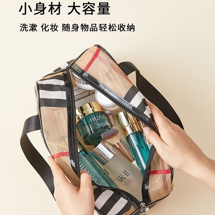 Bolsa Maquillaje Grande Portátil Mujer | Organizador Repelente Agua