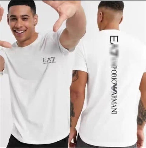Nueva camiseta transfronteriza de manga corta con letras con letras casual y suelta de algodón puro para mujeres en la calle dropshipping