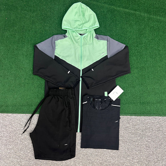 3-Piece Sports Set | Breathable Ice Silk Quick-Dry