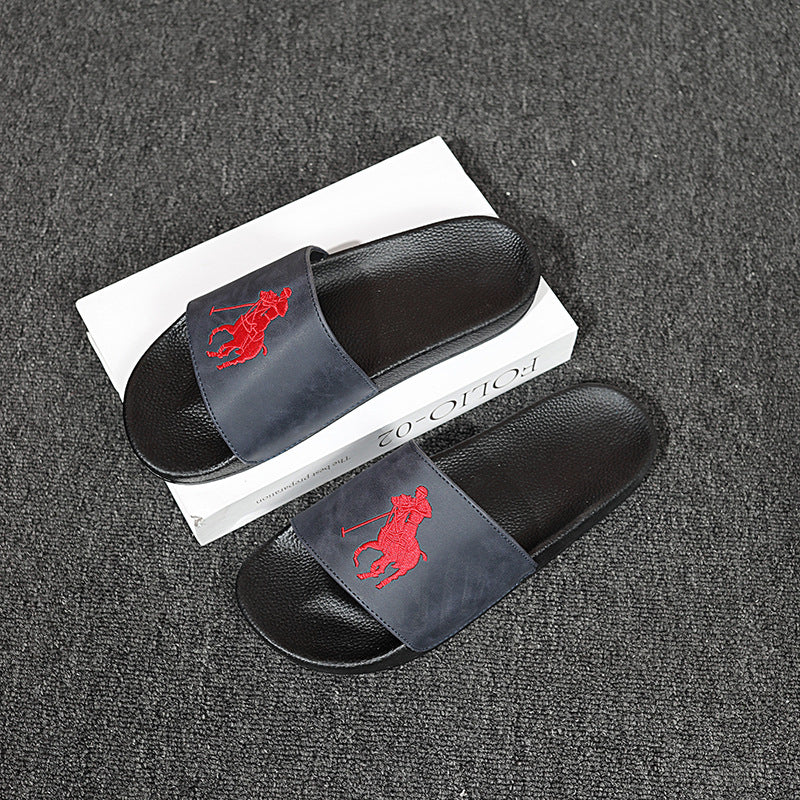 Chanclas Hombre Alta Gama | Flip-Flops Bordados Antideslizantes Verano