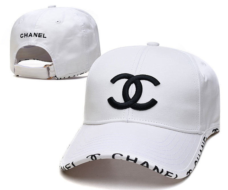 Gorras de béisbol versátiles unisex de estilo coreano con bordado 3D de alta versión, protección solar estilo Chanel al por mayor