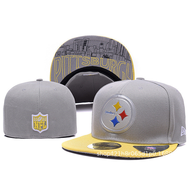 Baseball-Cap, geschlossene Rückseite, flacher Schirm, Mix | Unisex, verstellbar, gebogener Schirm