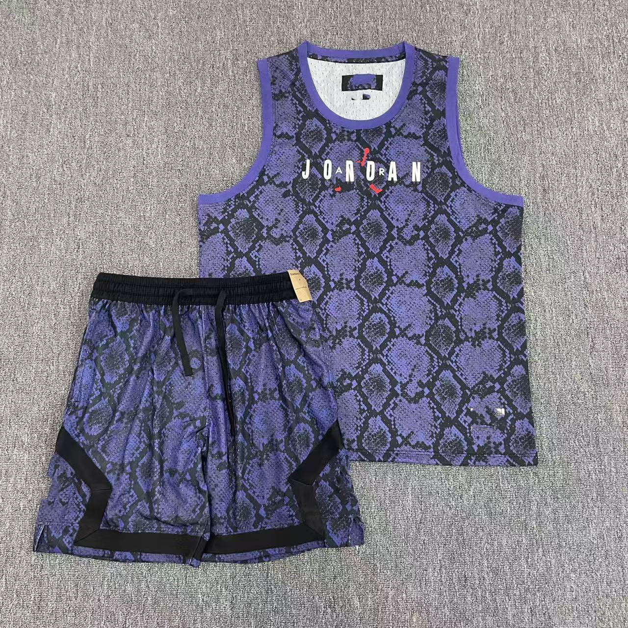 Nuevo chaleco deportivo de baloncesto Flying Man con pantalones cortos, chaleco deportivo casual de correr de secado rápido, transpirable y holgado