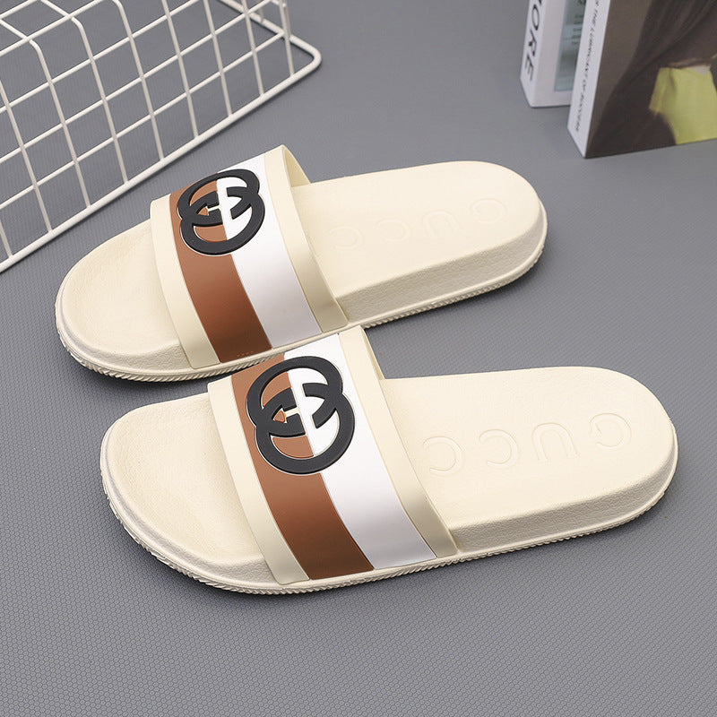 Zapatillas chulas para mujeres, hogar, interior, casa, suelas suaves, antideslizante eva, hombres de comercio exterior versátiles, transpirables, ligeros y cómodos.