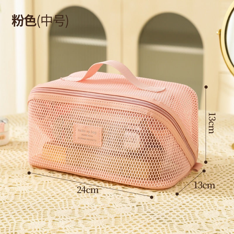 Bolsa Maquillaje Grande Portátil Mujer | Organizador Repelente Agua