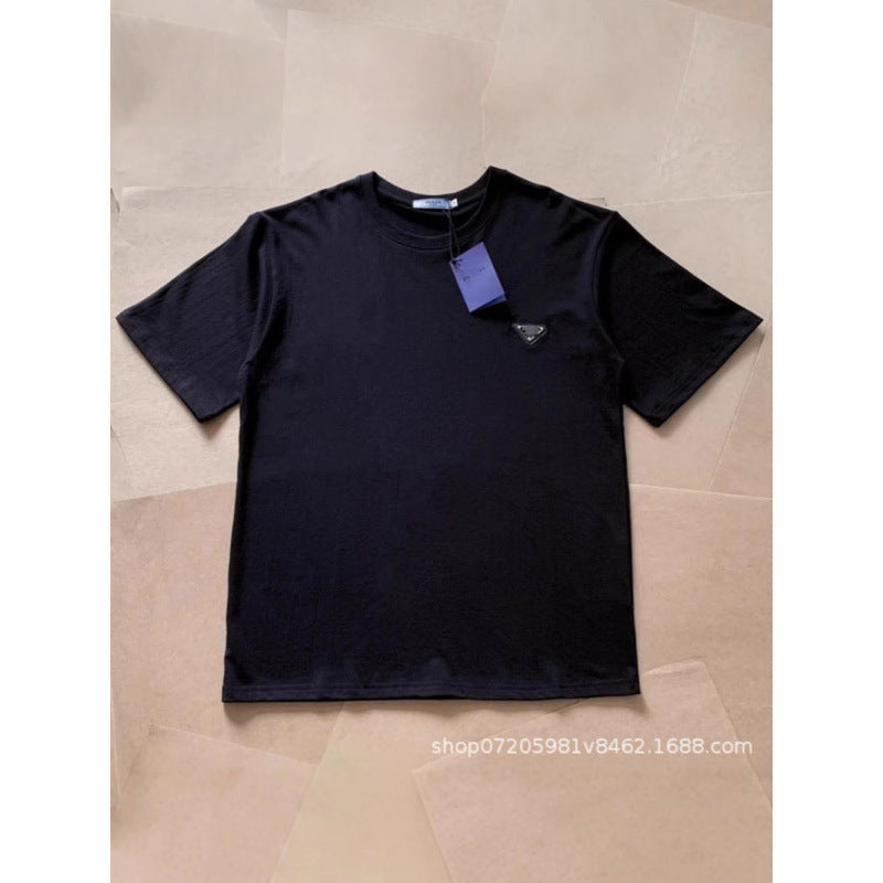 T-shirt Homme Imprimé Triangle | 100% Coton Manches Courtes