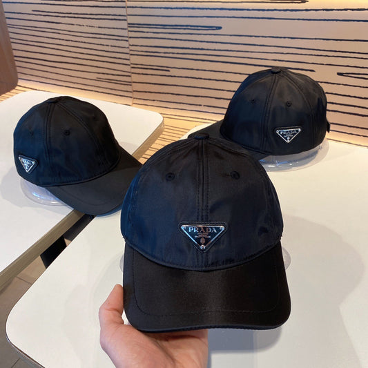 Inverted Triangle Metal Logo Baseball Cap | Unisex