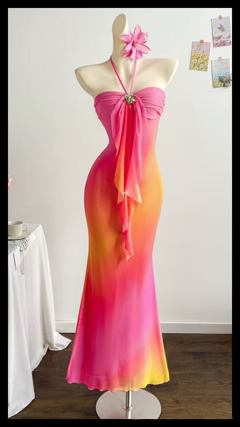 Vestido Una Pieza Falda Larga Sin Espalda 2026 | LuxuryMarkt