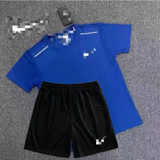 Deportes de verano, baloncesto, fitness, entrenamiento de atletismo masculino y femenino, manga corta, secado rápido, pantalones cortos de atletismo, conjuntos de ropa deportiva