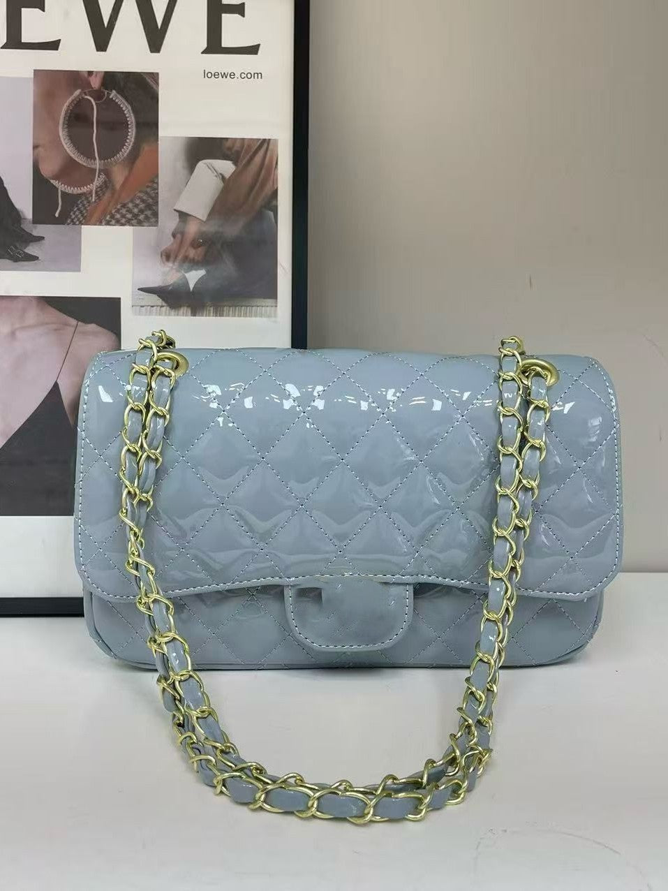 Women's Rhinestone Chain Crossbody Bag | Luxury Fashion | No Box