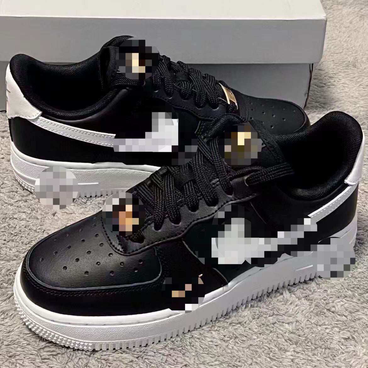Original AF1 Air Force No.1 Dark Grey Unisex Sneakers | Double Side Detail
