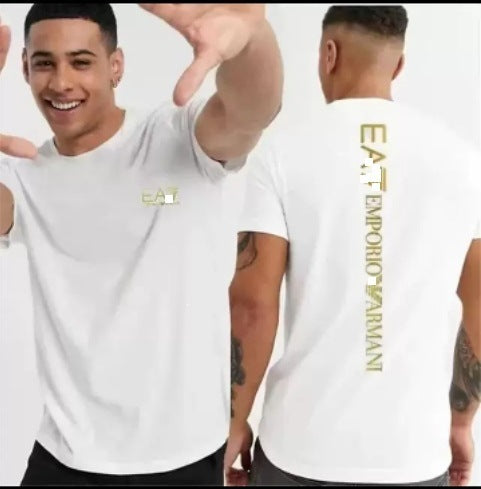 Nueva camiseta transfronteriza de manga corta con letras con letras casual y suelta de algodón puro para mujeres en la calle dropshipping