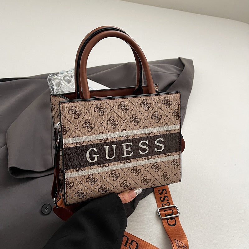 Borsa a mano da donna a spalla grande capacità | Tracolla stampata lusso leggera | Senza scatola