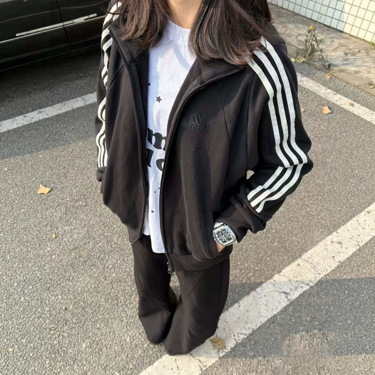 Unisex Sweatshirt A | High Neck And Three Stripes