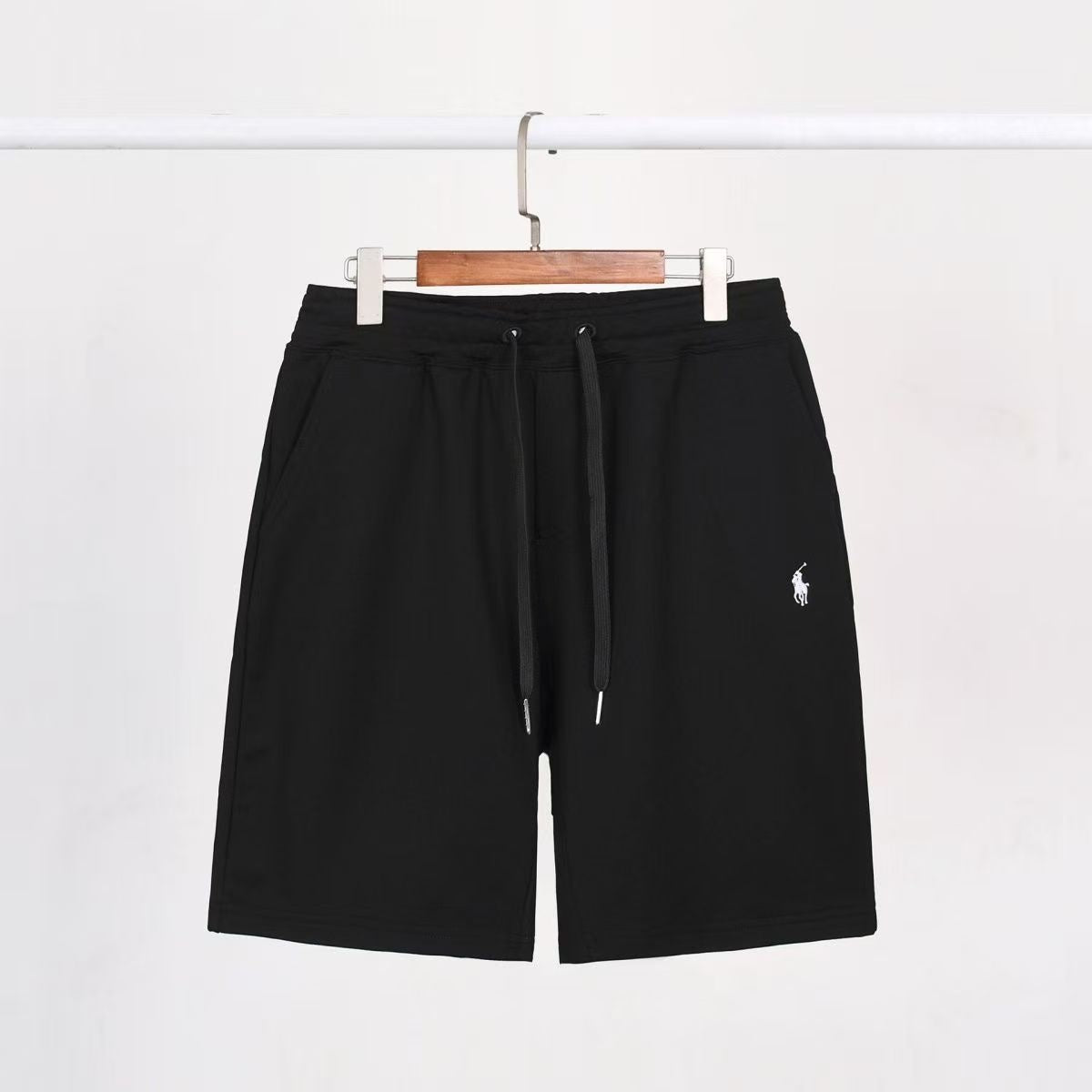Shorts de algodón ásperos de comercio internacional transfronterizo, unisex, ropa exterior de verano, deportiva casual holgada y versátil estilo con el logo de ponis