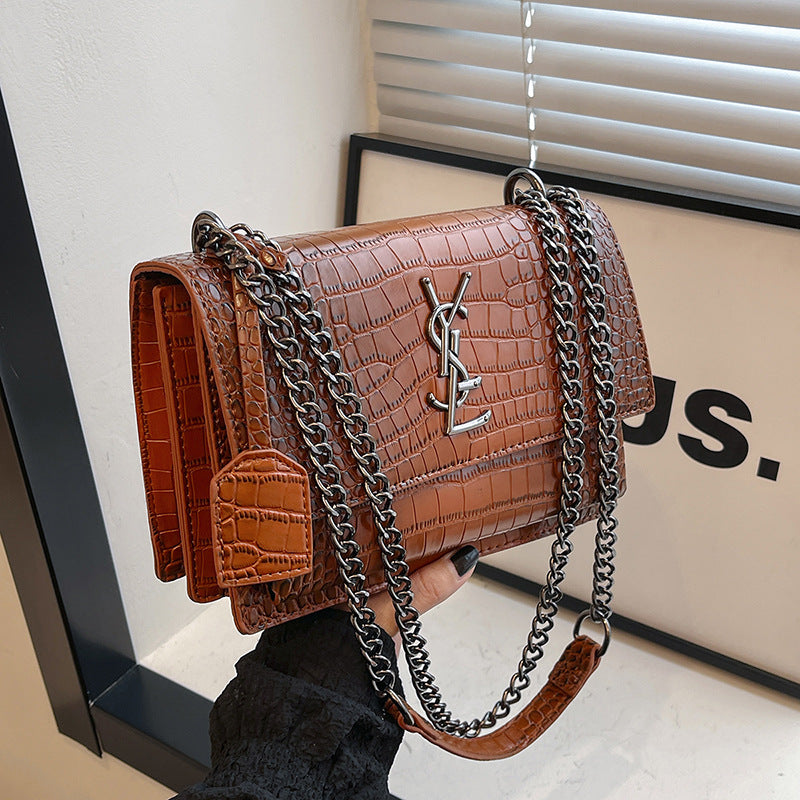 Bolsos transfronterizos para mujer 2026 nueva cadena vintage europea y americana de alta gama, bolso familiar Yang de moda bandolera de un solo hombro