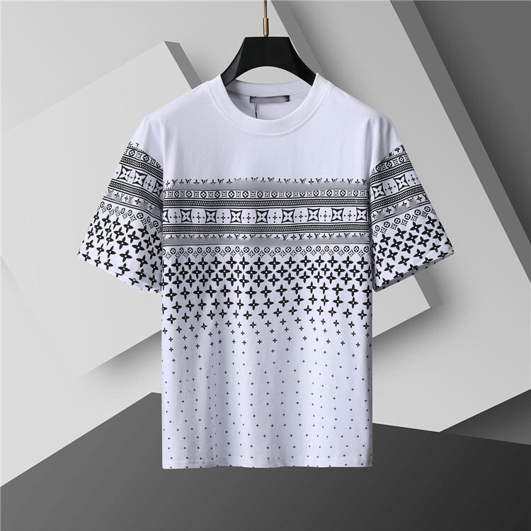 Versión correcta de 2026 de la nueva camiseta ligera de lujo de verano, camiseta de manga corta de cuello redondo y versátil para hombres y mujeres, países extranjeros de Europa y Estados Unidos