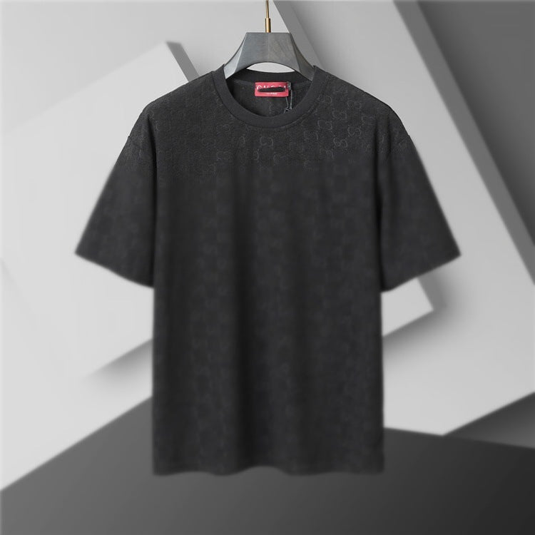 Camiseta de repuesto de algodón de lujo de alta gama transfronteriza, de manga corta de cuello redondo, moda veraniega, dropshipping casual versátil 1
