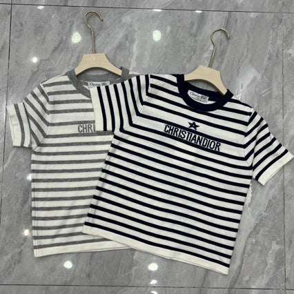 Women's Striped Long Sleeve T-Shirt CD | Two Colors