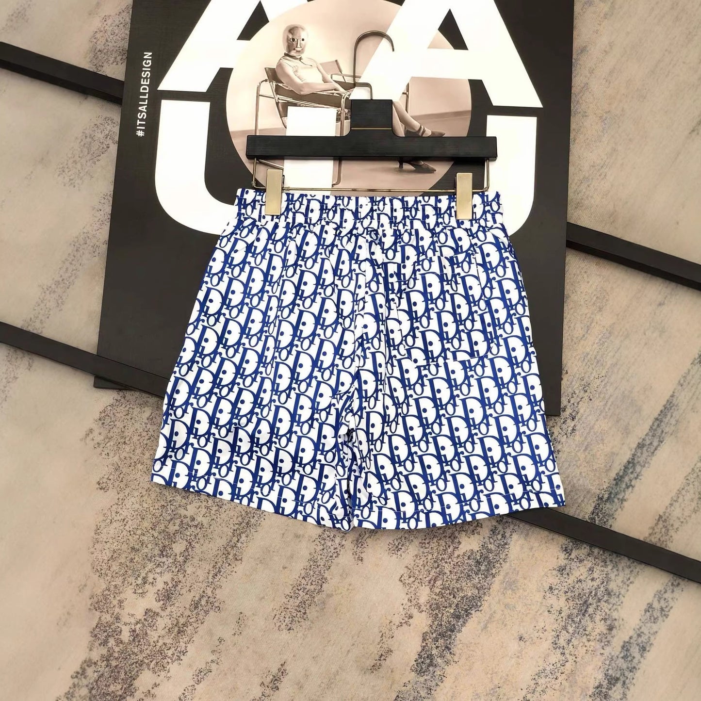 26. Comercio exterior transfronterizo: pantalones cortos de playa de moda para hombres, secado rápido con letra de baño junto a la playa, pantalones cortos interiores de playa, secado rápido