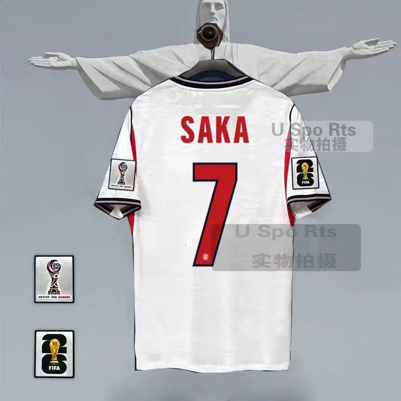 Francia, Brasil, Portugal, España, Argentina, número de partido en casa 19, Yamal, camiseta de fútbol, edición fan