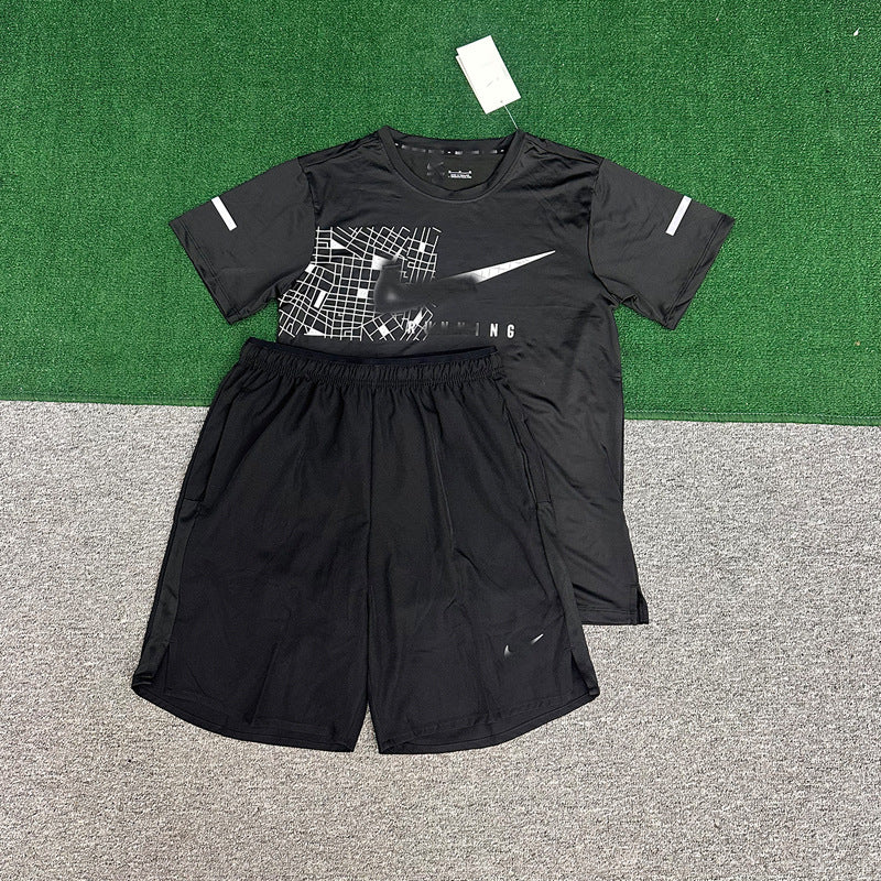 Men's Short Running & Fitness Sets | Quick-Dry Athletic Wear
